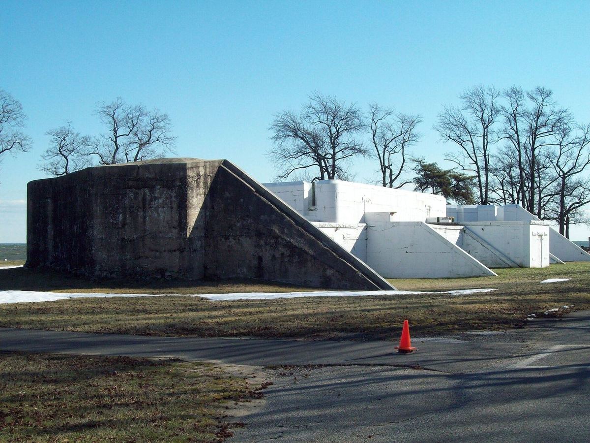 Battery Hartshorne, one of the old gun batteries at Fort Smallwood Park